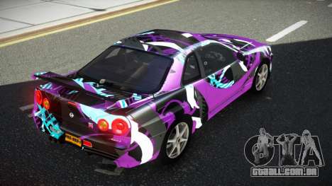 Nissan Skyline R34 GT-R NF-E S11 para GTA 4