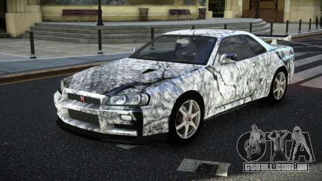 Nissan Skyline R34 GT-R NF-E S7 para GTA 4