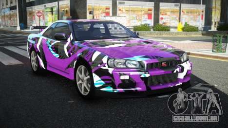 Nissan Skyline R34 GT-R NF-E S11 para GTA 4