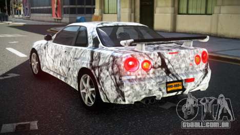 Nissan Skyline R34 GT-R NF-E S7 para GTA 4