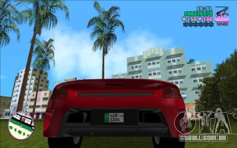 RUF CTR3 ( Placa paquistanesa ) para GTA Vice City