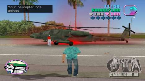 Entrega de helicóptero Hunter para GTA Vice City