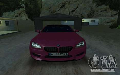 BMW M6 cupê 2014 para GTA San Andreas