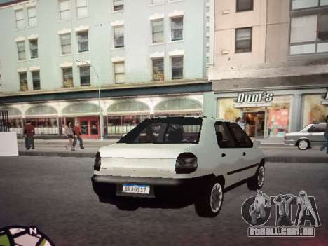 Fiat Siena 1997 Sedan para GTA San Andreas