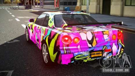 Nissan Skyline R34 GT-R NF-E S14 para GTA 4