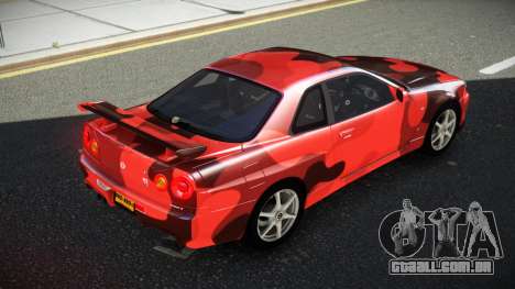 Nissan Skyline R34 GT-R NF-E S4 para GTA 4