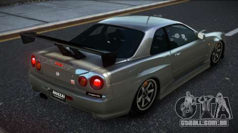 Nissan Skyline R34 GT-R 02th para GTA 4