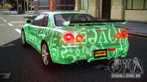 Nissan Skyline R34 GT-R NF-E S1 para GTA 4