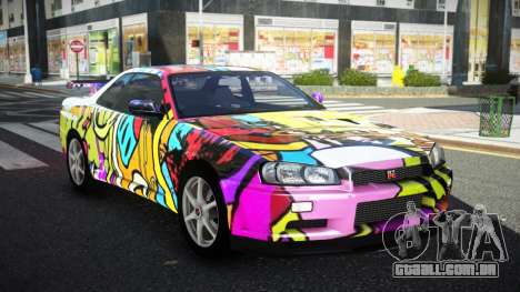 Nissan Skyline R34 GT-R NF-E S14 para GTA 4