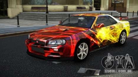 Nissan Skyline R34 GT-R NF-E S2 para GTA 4