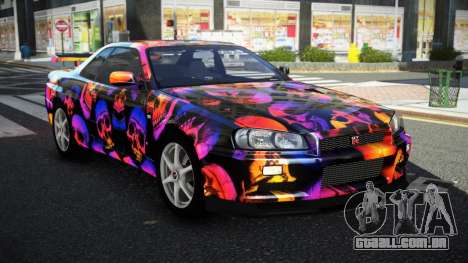 Nissan Skyline R34 GT-R NF-E S13 para GTA 4