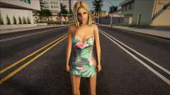 Flowers Girl Dress para GTA San Andreas