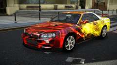 Nissan Skyline R34 GT-R NF-E S2 para GTA 4