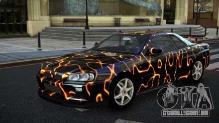 Nissan Skyline R34 GT-R NF-E S9 para GTA 4