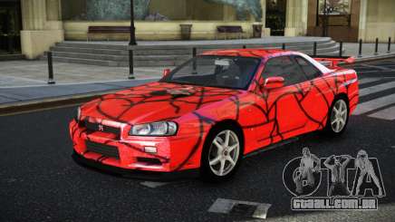 Nissan Skyline R34 GT-R NF-E S5 para GTA 4