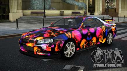 Nissan Skyline R34 GT-R NF-E S13 para GTA 4