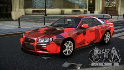 Nissan Skyline R34 GT-R NF-E S4 para GTA 4