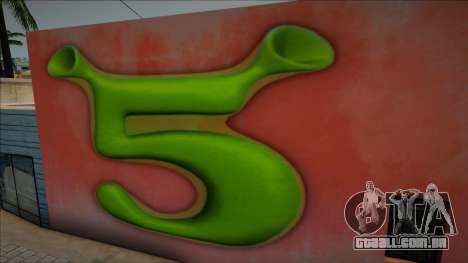 Shrek 5 Logo Mural para GTA San Andreas