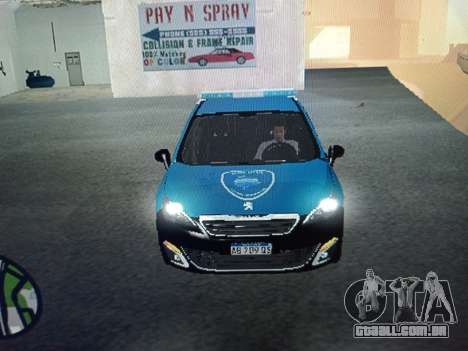 Peugeot 408 Polícia Caba para GTA San Andreas