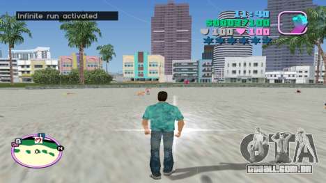 Código de trapaça de execução infinita para GTA Vice City