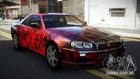 Nissan Skyline R34 GT-R XD-L S12 para GTA 4