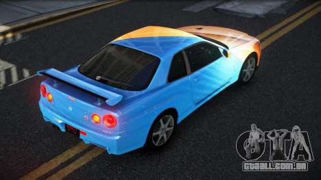 Nissan Skyline R34 GT-R XD-L S6 para GTA 4