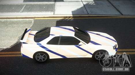 Nissan Skyline R34 GT-R XD-L S8 para GTA 4