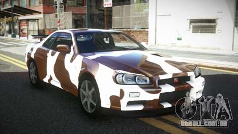 Nissan Skyline R34 GT-R XD-L S4 para GTA 4