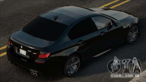 BMW M5 F10 Blak para GTA San Andreas