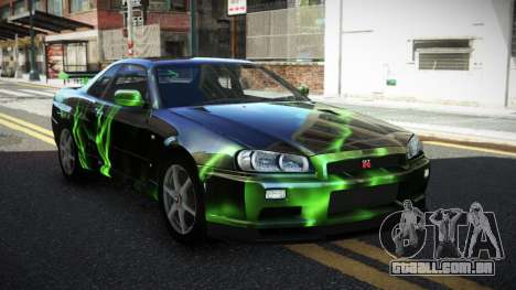 Nissan Skyline R34 GT-R XD-L S10 para GTA 4