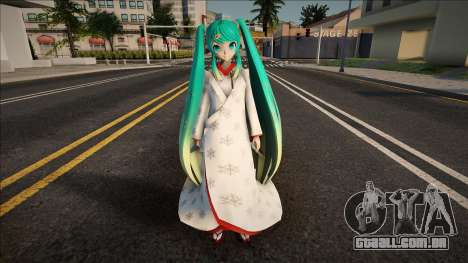 PDFT Hatsune Miku Snow 2013 v1 para GTA San Andreas