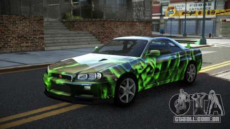 Nissan Skyline R34 GT-R XD-L S10 para GTA 4