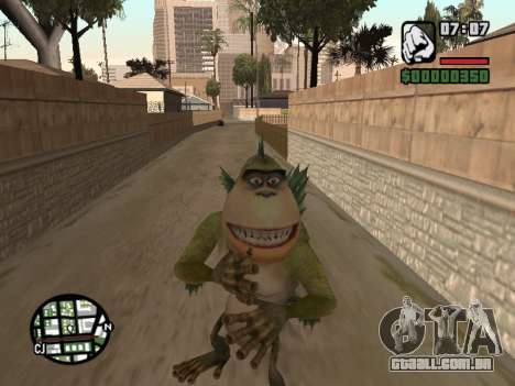 Monstros Missing Link vs Aliens para GTA San Andreas