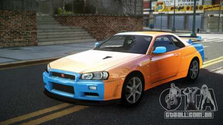 Nissan Skyline R34 GT-R XD-L S6 para GTA 4