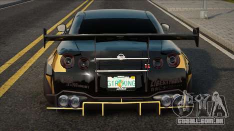 Nissan GTR R35 Yellow para GTA San Andreas