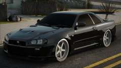 Nissan Skyline R34 Blek para GTA San Andreas